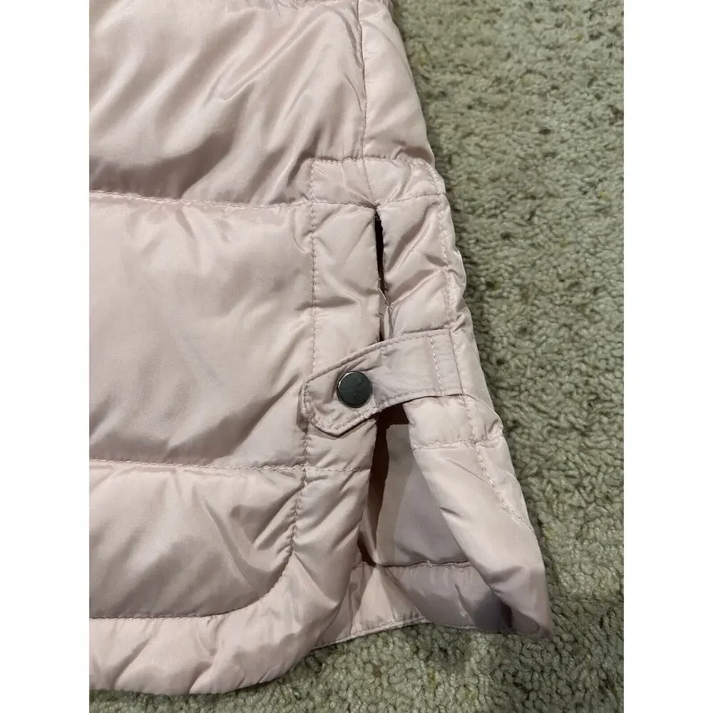 J JILL size S ? Down Puffer Vest Full Zip PINK EXCELLENT J24